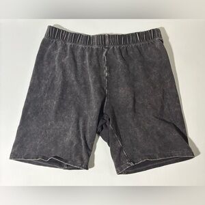 Vintage AC/DC Charcoal Washed Shorts